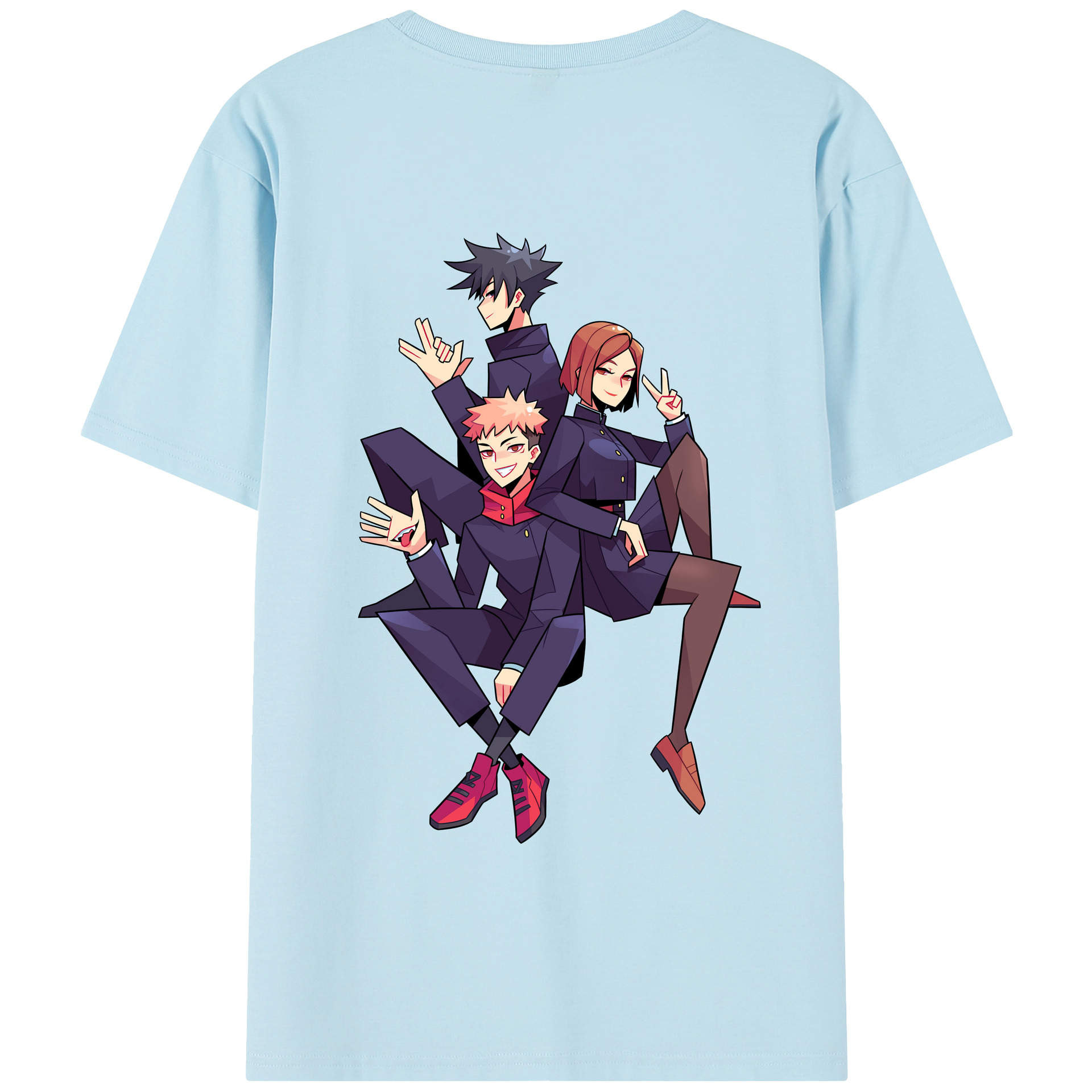 （画像用） 呪術廻戦 Jujutsu Kaisen 綿100％半袖Tシャツ（背面プリント）